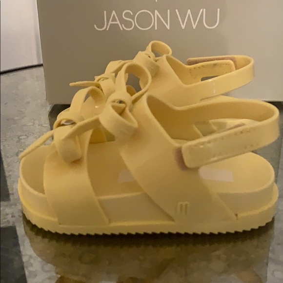 NWT Mini Melissa x Jason Wu Cosmic Yellow Sandal - Picture 3 of 8